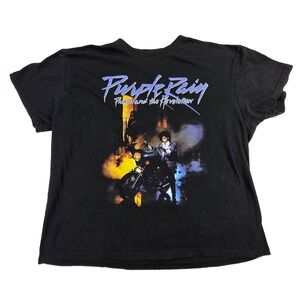 Prince Purple Rain Tshirt Mens XL Black Fan Tshirt